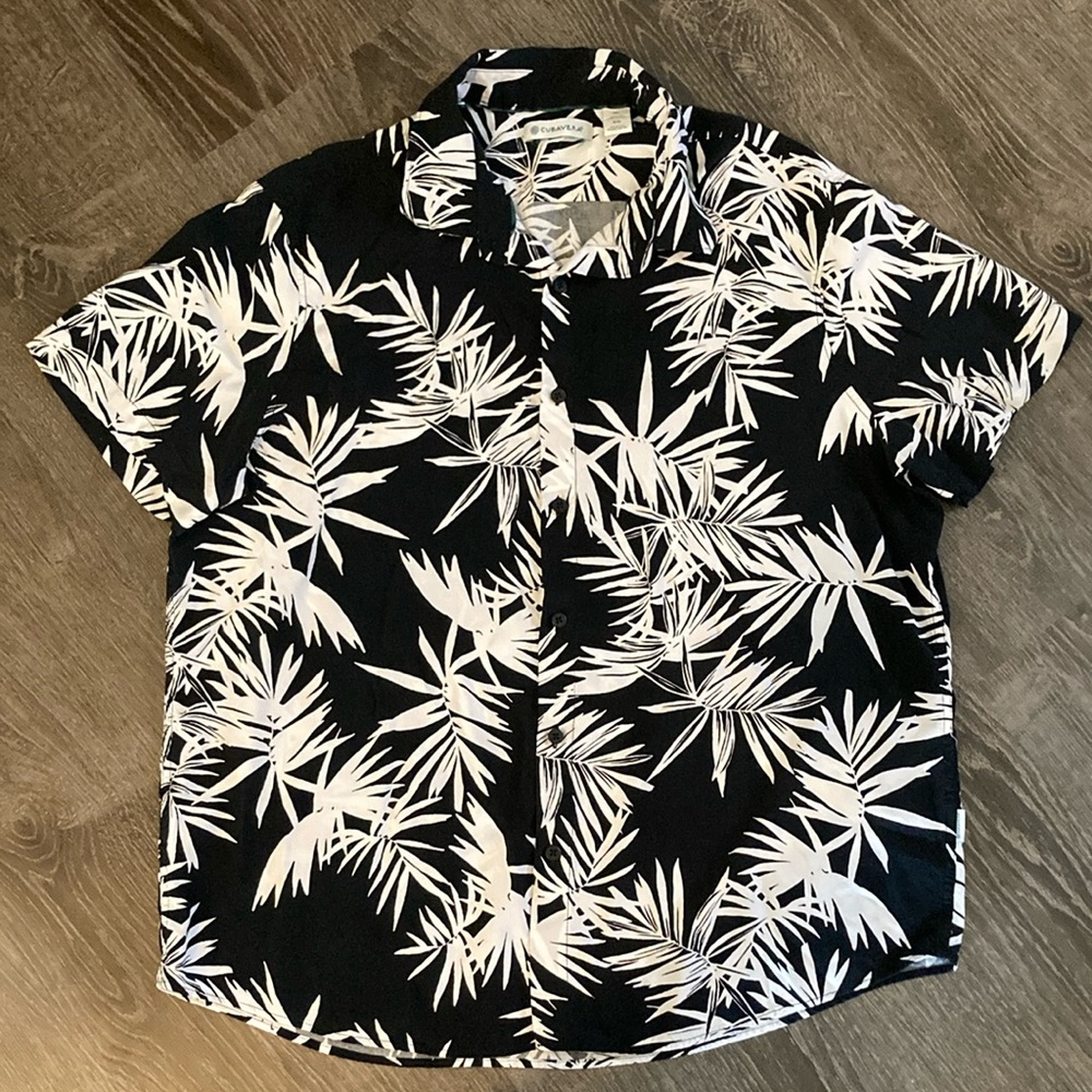 Cubavera tropical print men’s shirt